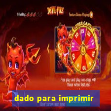 dado para imprimir