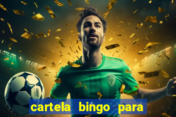 cartela bingo para cha de cozinha imprimir gratis