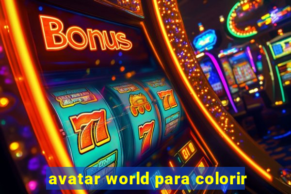 avatar world para colorir