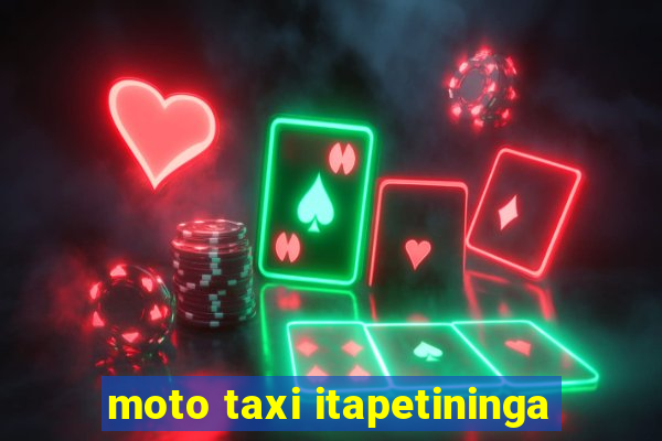 moto taxi itapetininga