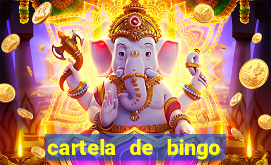 cartela de bingo pra imprimir