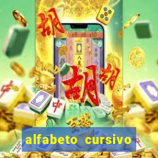 alfabeto cursivo para treinar caligrafia