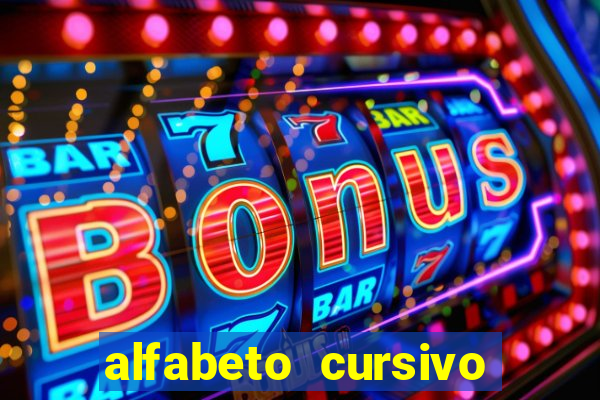 alfabeto cursivo para treinar caligrafia