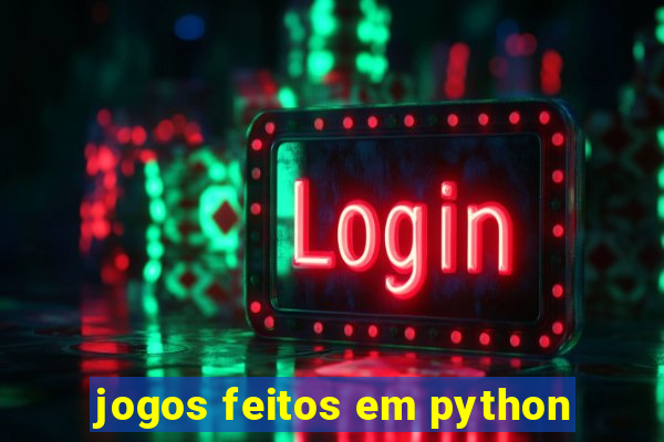 jogos feitos em python