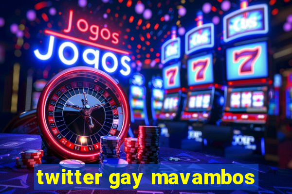 twitter gay mavambos