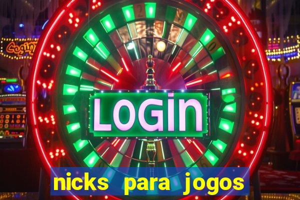 nicks para jogos de tiro