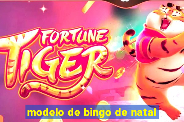 modelo de bingo de natal