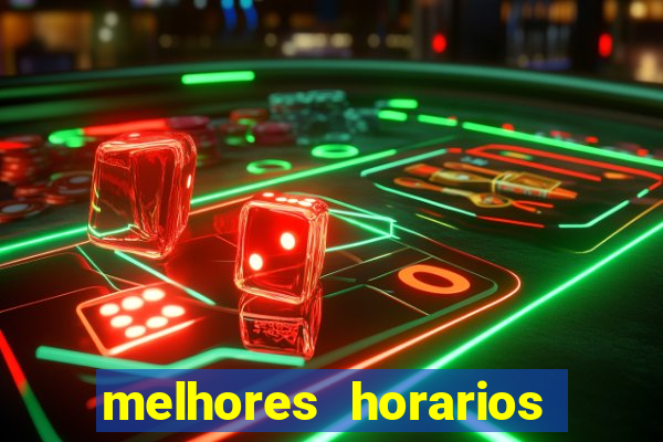 melhores horarios pagantes fortune tiger