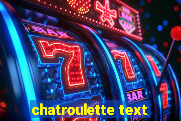 chatroulette text