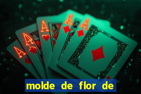 molde de flor de eva grande para imprimir