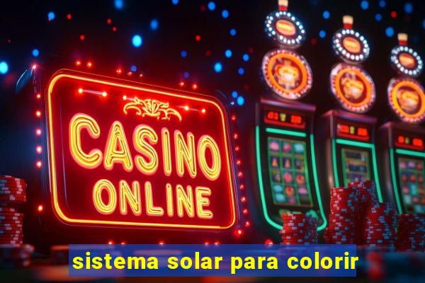 sistema solar para colorir