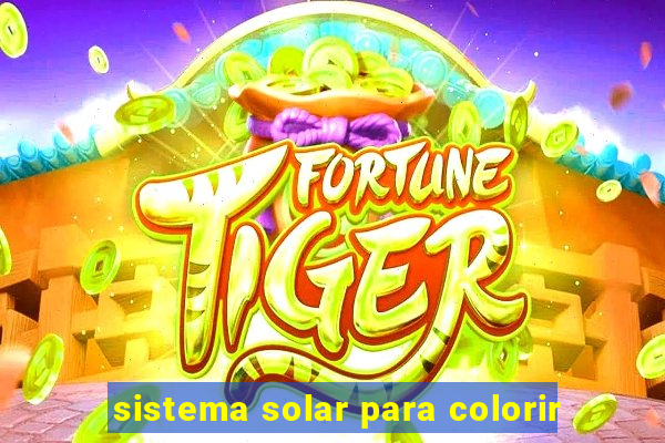 sistema solar para colorir