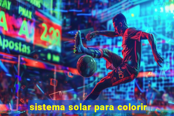 sistema solar para colorir