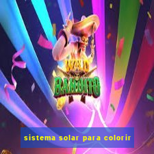 sistema solar para colorir