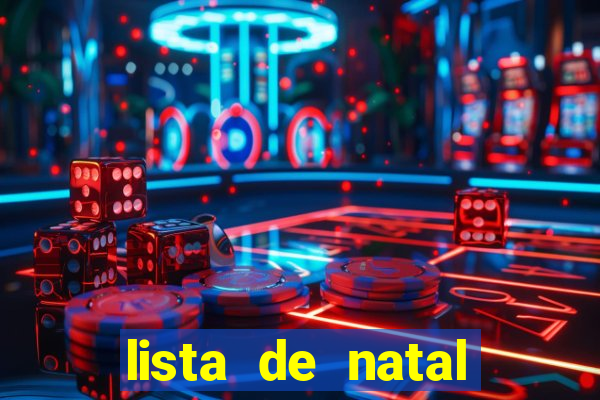 lista de natal para imprimir