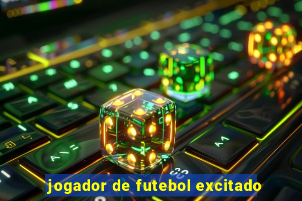 jogador de futebol excitado