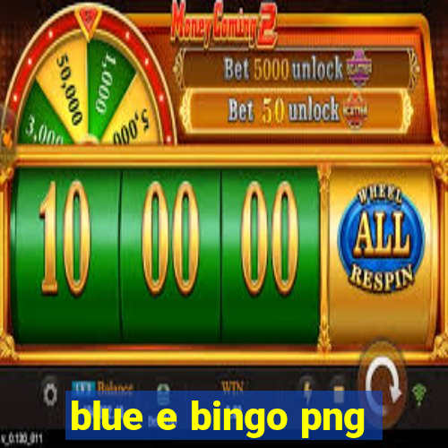 blue e bingo png