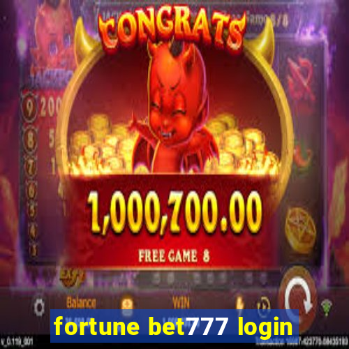 fortune bet777 login