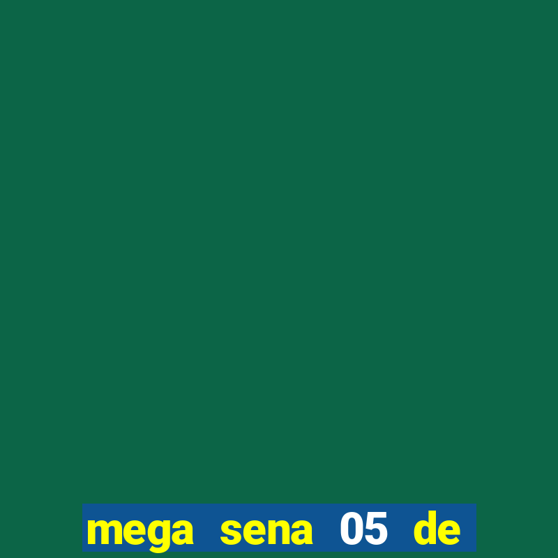 mega sena 05 de julho de 1988