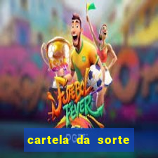 cartela da sorte time de futebol que mais saem