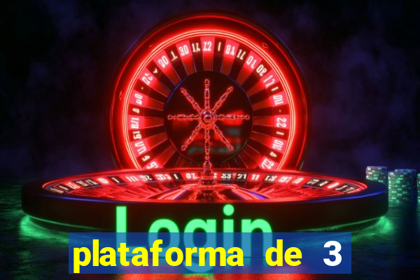 plataforma de 3 reais jogo