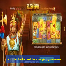 apple beta software programme