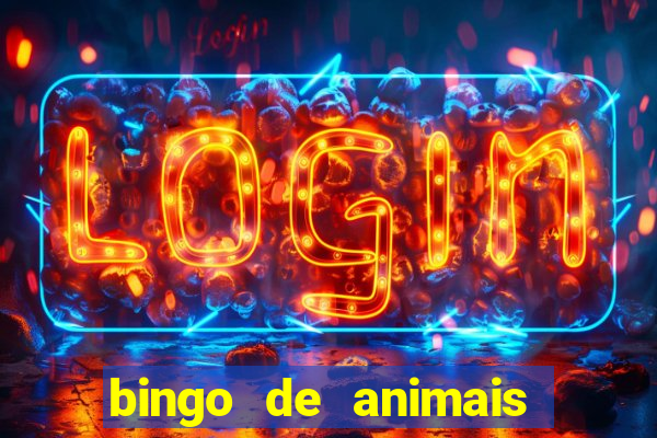 bingo de animais para educa??o infantil