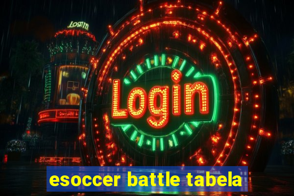 esoccer battle tabela