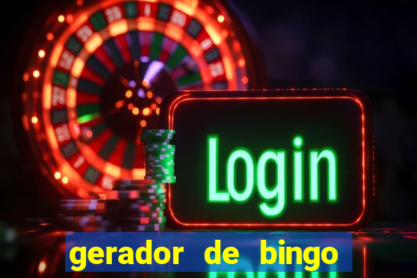 gerador de bingo cha de bebe