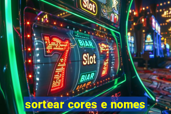 sortear cores e nomes