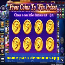 nome para demonios rpg