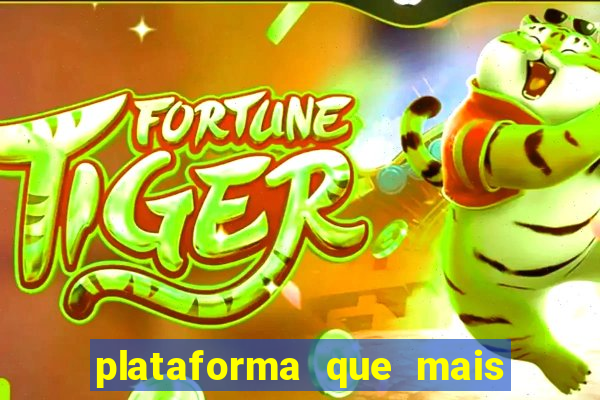 plataforma que mais paga no fortune tiger