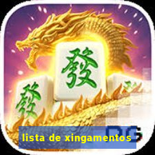 lista de xingamentos