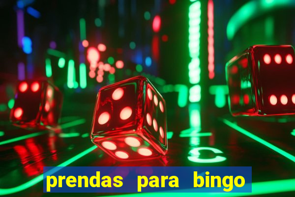 prendas para bingo de natal