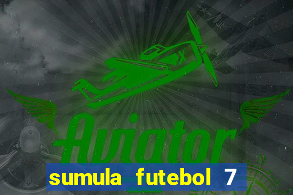 sumula futebol 7 society excel