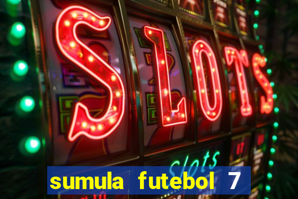 sumula futebol 7 society excel