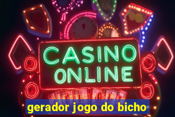 gerador jogo do bicho