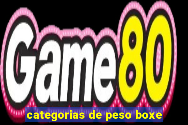 categorias de peso boxe