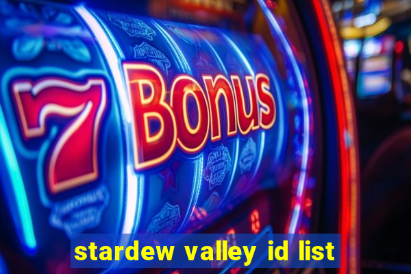 stardew valley id list