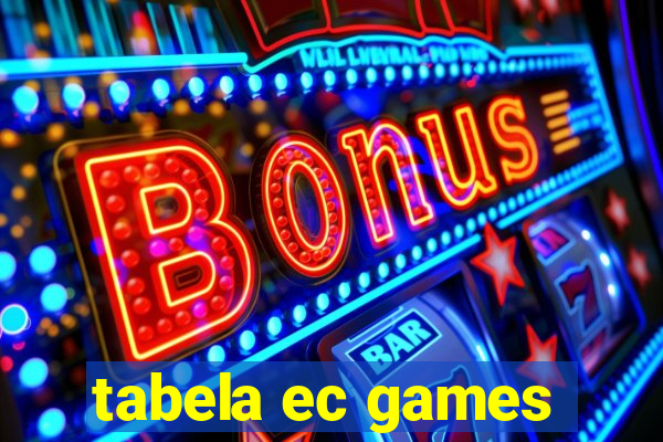 tabela ec games