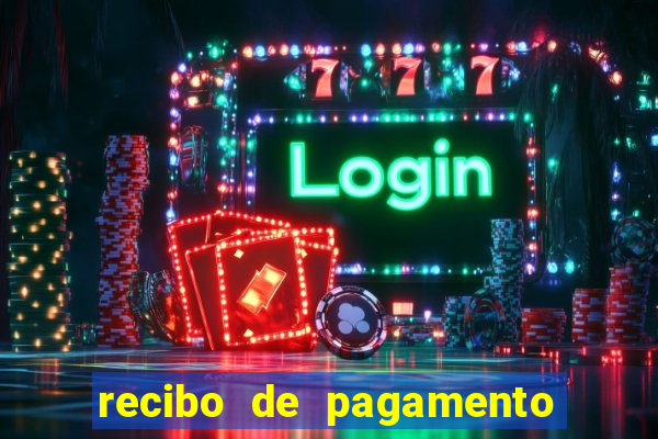 recibo de pagamento em word