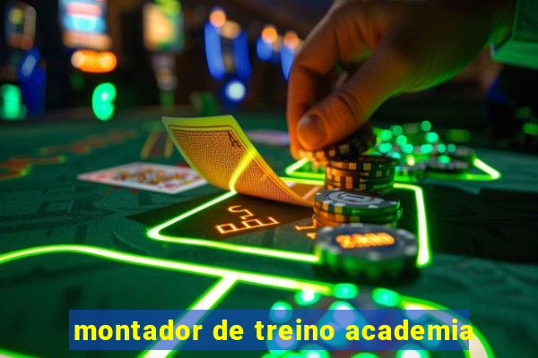 montador de treino academia