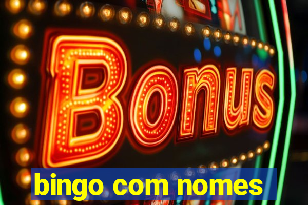 bingo com nomes