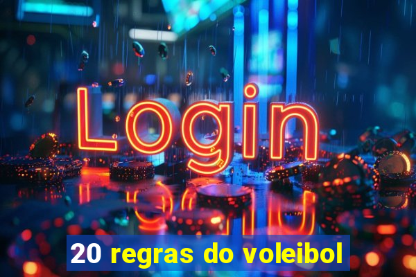 20 regras do voleibol