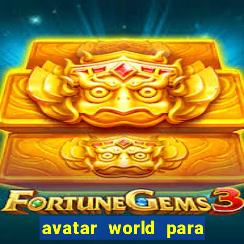 avatar world para imprimir e colorir