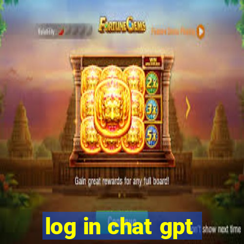 log in chat gpt