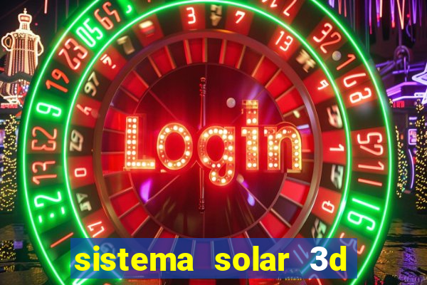 sistema solar 3d em movimento