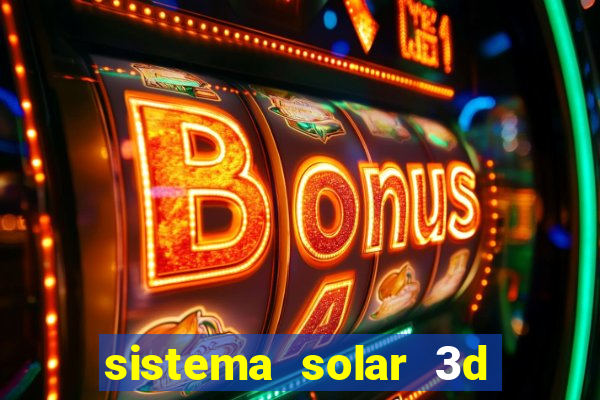 sistema solar 3d em movimento