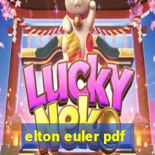 elton euler pdf