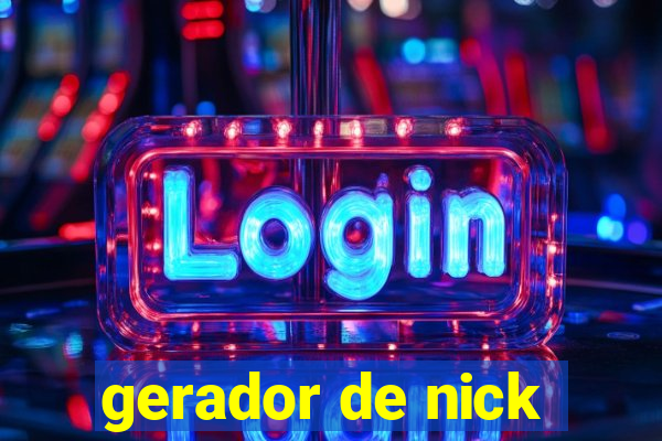 gerador de nick